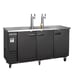 Maxx Cold MXBD72-2BHC 73" Draft Beer Cooler w/ 3 Kegs, 17.3 cu. ft., 2 Dual-Tap Towers 2 image
