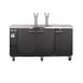 Maxx Cold MXBD72-2BHC 73" Draft Beer Cooler w/ 3 Kegs, 17.3 cu. ft., 2 Dual-Tap Towers 1 image