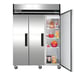 Maxx Cold MXCR-72FDHC 81" Three Section Reach-In Refrigerator w/ 3 Solid Doors, Top Mount, Aluminum Interior, 72 cu. ft 4 image
