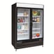 Maxx Cold MXM2-48RBHC 54" Merchandiser Refrigerator in Black w/ 2 Glass Door, 48 cu.ft.  4 image