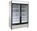 Maxx Cold MXM2-48RHC 54" 2-Section Glass Door Merchandiser Refrigerator in White, 48 cu. ft. 1 image