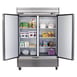 Maxx Cold MXSF-49FDHC 54" Two Section Reach-In Freezer w/ 2 Solid Doors, Bottom Mount, 43 cu. ft.  4 image