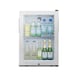Summit MB27GST 16" Stainless Steel Trim Glass Door Compact Minibar Refrigerator in Black, 1.2 cu.ft 3 image