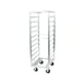 Metro RF23N 11 Pan Aluminum End Load Roll-In Refrigerator Pan Rack with 5" Slide Spacing 1 image