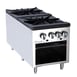 Migali C-SPS-2-18 18" Natural Gas Stock Pot Range w/ (2) Two Ring Burners, Front to Back Design, LP Conversion Kit Included, Manual Controls, 160.000 BTU 1 image