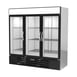 Beverage Air MMRF72HC-1-B-BW 75" 3 Glass Door Dual Temp Merchandiser in Black, 19.62 / 44.85 cu. ft. 2 image