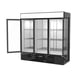 Beverage Air MMRF72HC-1-B-BW 75" 3 Glass Door Dual Temp Merchandiser in Black, 19.62 / 44.85 cu. ft. 4 image