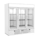 Beverage Air MMRF72HC-1-B-WW 75" 3 Glass Door Dual Temp Merchandiser in White, 19.62 / 44.85 cu. ft. 1 image