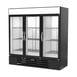 Beverage Air MMRF72HC-1-C-BW 75" 3 Glass Door Dual Temp Merchandiser in Black, 44.85 / 19.62 cu. ft.  2 image