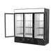 Beverage Air MMRF72HC-1-C-BW 75" 3 Glass Door Dual Temp Merchandiser in Black, 44.85 / 19.62 cu. ft.  4 image