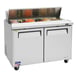 Turbo Air MST-48-N 48" Two Section Sandwich / Salad Prep Table w/ 2 Doors, 12 Pans 2 image