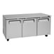 Turbo Air MUR-72-N 72" 3-Section Undercounter Refrigerator w/ 3 Doors, 18.8 cu. ft. 1 image