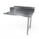 NBR Equipment CDT-24R-16 24" Clean Straight Dishtable w/ Right Table, 10" Backsplash, Steel Legs 1 image