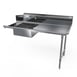 NBR Equipment SDT-26R-16 Premium Soiled Dishtable w/ Straight Design, Right Table, Pre-Rinse Sink 1 image