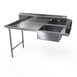 NBR Equipment SDT-26R-16 Premium Soiled Dishtable w/ Straight Design, Left Table, Pre-Rinse Sink 1 image