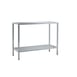 New Age 1027 NSF 2-Shelf All Welded Heavy-Duty Aluminum Shelving Unit - 60" x 24" x 48" 1 image