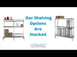 New Age 1028 NSF 2-Shelf All Welded Heavy-Duty Aluminum Shelving Unit - 72" x 24" x 48" 2 image