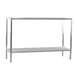 New Age 1028 NSF 2-Shelf All Welded Heavy-Duty Aluminum Shelving Unit - 72" x 24" x 48" 1 image