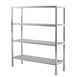 New Age 1062 NSF 4-Shelf All Welded Heavy-Duty Aluminum Shelving Unit - 48" x 20" x 72" 1 image
