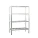 New Age 1062TB NSF 4-Shelf All Welded Aluminum T-Bar Shelving Unit - 48" x 20" x 72" 1 image