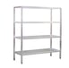 New Age 1067 NSF 4-Shelf All Welded Heavy-Duty Aluminum Shelving Unit - 60" x 24" x 72" 1 image
