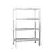 New Age 1067TB NSF 4-Shelf All Welded Aluminum T-Bar Shelving Unit - 60" x 24" x 72" 1 image