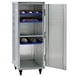 New Age 1293 32 Pan Aluminum Mobile End Load Enclosed Sheet Pan Rack w/ 1 1/2" Bottom Load Slides 3 image