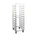 New Age 1305 12 Pan End Load Aluminum Universal  Bun / Sheet Pan Rack w/ 5" Bottom Load Slides 1 image