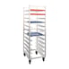 New Age 1305 12 Pan End Load Aluminum Universal  Bun / Sheet Pan Rack w/ 5" Bottom Load Slides 2 image