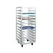 New Age 1635 12 Pan End Load Aluminum Universal  Bun / Sheet Pan Rack w/ 4-1/2" Bottom Load Slides 2 image