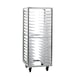 New Age 1637 18 Pan End Load Aluminum Universal  Bun / Sheet Pan Rack w/ 3" Bottom Load Slides 1 image