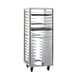 New Age 1637 18 Pan End Load Aluminum Universal  Bun / Sheet Pan Rack w/ 3" Bottom Load Slides 2 image