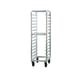 New Age 4332 Lifetime Series 15 Pan Mobile End Load Aluminum Bun / Sheet Pan Rack 1 image