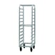 New Age 4333 Lifetime Series 12 Pan Mobile End Load Aluminum Bun / Sheet Pan Rack 1 image