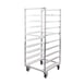New Age 95681 9 Pan Aluminum End Load Mobile Oval Tray Storage Rack 1 image