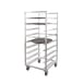 New Age 95681 9 Pan Aluminum End Load Mobile Oval Tray Storage Rack 2 image