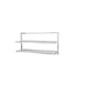 New Age 98142 Aluminum Two Tier T-Bar Wall Mounted Shelf - 60" x 16" 1 image