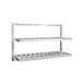 New Age 98213 Aluminum Two Tier T-Bar Wall Mounted Shelf - 48" x 16" 1 image
