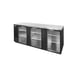Nor-Lake NLBB95G 95" Refrigerated Back Bar Cabinet w/ 33.6 Cu Ft Capacity, 3 Glass Doors 1 image