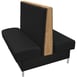 Oak Street ANA-6042-DBL 60"L Double Plain Back Booth, Fully Upholstered, 42" Height 1 image