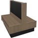 Oak Street ARST-6042-DBL-WSUB 60"L Double Plain Back Booth, Upholstered Back, 42" Height 1 image