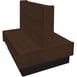Oak Street ARST-7242-DBL-WSWB 72"L Double Plain Back Booth, Wood Back, 42" Height 1 image