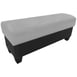 Oak Street BRI30 30"L Backless Briar Bench, Fully Upholstered Seat, Black Toe Kick, 19" Height 1 image
