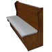 Oak Street DRN-6042-SGL-VSWB 60"L Single Plain Back Booth, Wood Back , 42" Height 1 image