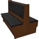 Oak Street SHEP-6042-DBL-VSUB 60"L Double Plain Back Booth, Upholstered Back, 42" Height 1 image