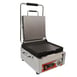 Omcan USA 42909 Single Sandwich Panini Grill w/ Timer, 11" x 10" Smooth Plates, 120V 1 image