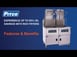 Pitco SSHLV14TC-2/FD Multiple Battery Gas Fryer w/ (2) 17-lb Frypots, Filter Drawer System 8 image