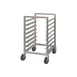 Piper Products A36-1826-5, 5 Pan Aluminum End Load Counter Height Bun / Sheet Pan Rack  1 image