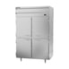 Beverage Air PRD2HC-1AHS 52" Two Section Pass-Thru Refrigerator w/ 8 Solid Half-Doors, Top Mounted, 48.3 cu. ft.   2 image