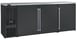 Perlick BBS84B-S-4 Refrigerated Back Bar Cabinet w/ 24.8 Cu Ft Capacity, 3 Solid Doors, Black 1 image